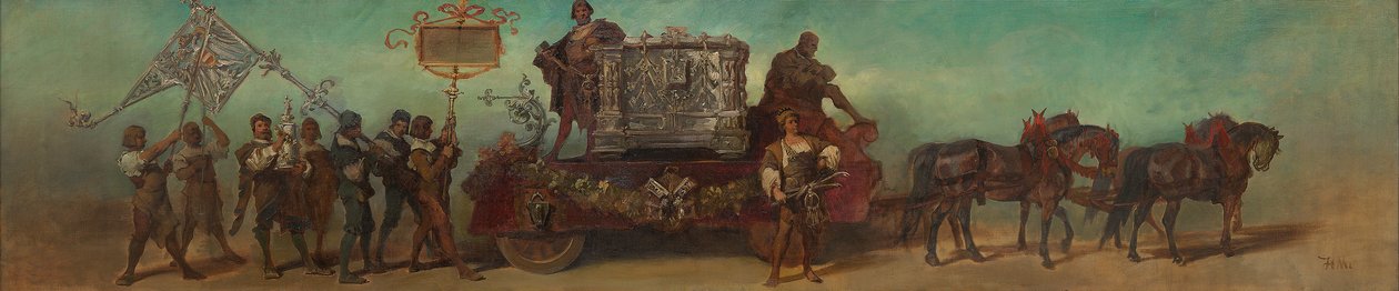 Udkast til festoptoget i 1879 – Låsesmedene af Hans Makart