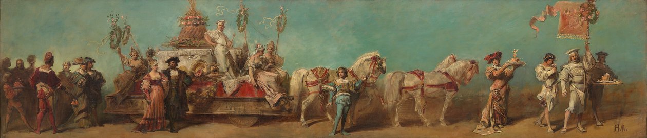 Udkast til festoptoget 1879 - Konditorerne af Hans Makart