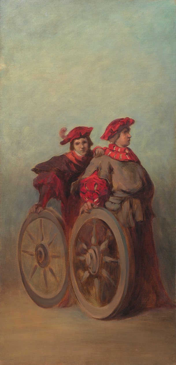 Udkast til festoptoget 1879 - To svende af Hans Makart