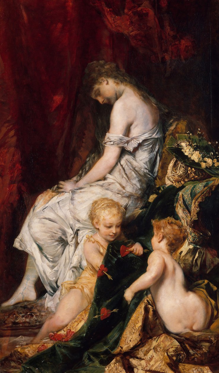 Drømmen efter bolden. af Hans Makart