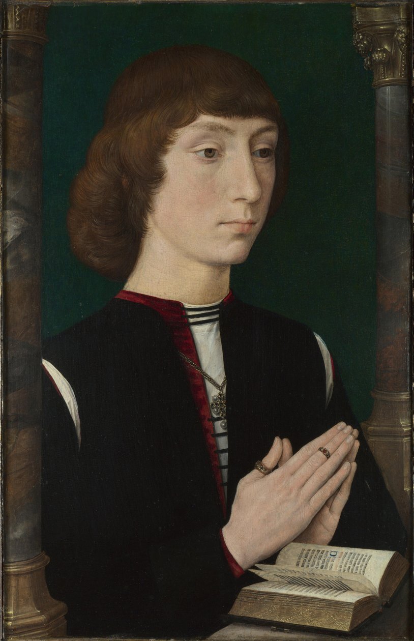 En ung mand i bøn, 1470