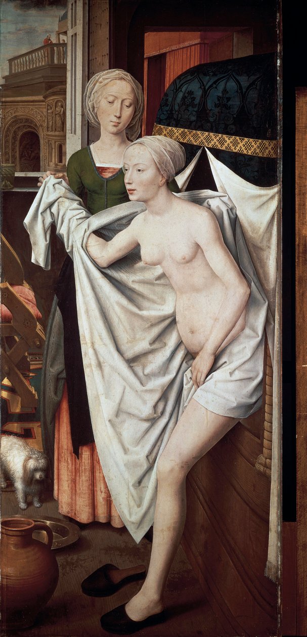Bathsheba ved sit bad, ca. 1485 (maleri) af Hans Memling