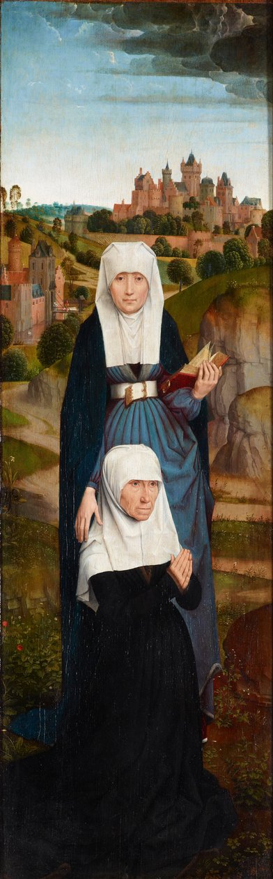 Bedende donor med helgener af Hans Memling