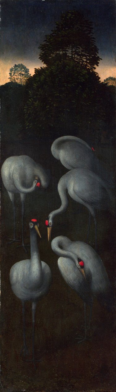 Kraner Bagsiden af et panel fra en triptykon, ca. 1480 af Hans Memling