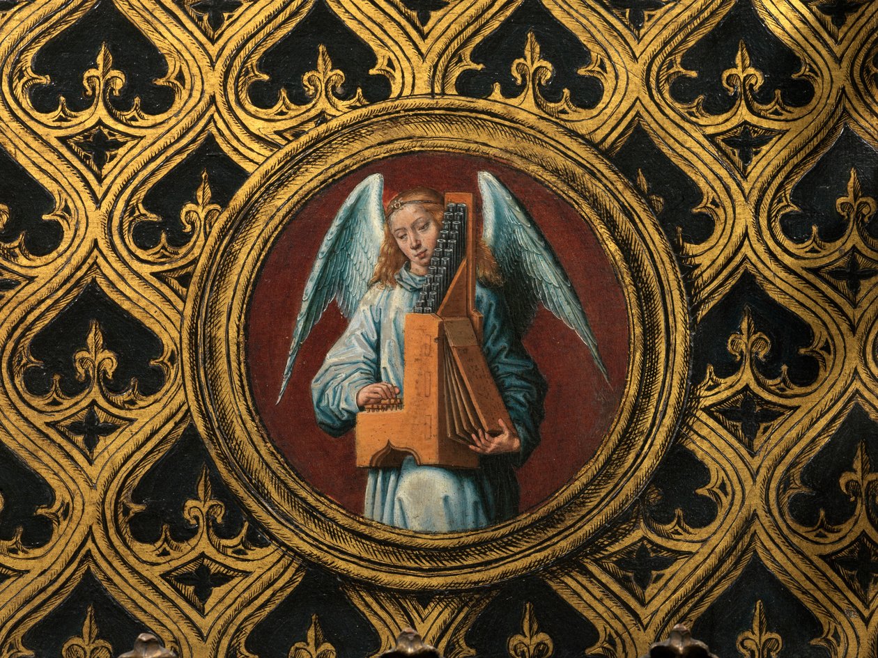 Detaljer om relikviet af Saint Ursula af Hans Memling