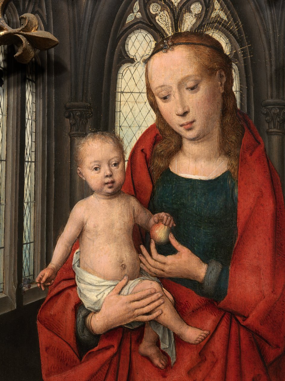 Detalje af Sankt Ursulas relikvieskrin af Hans Memling