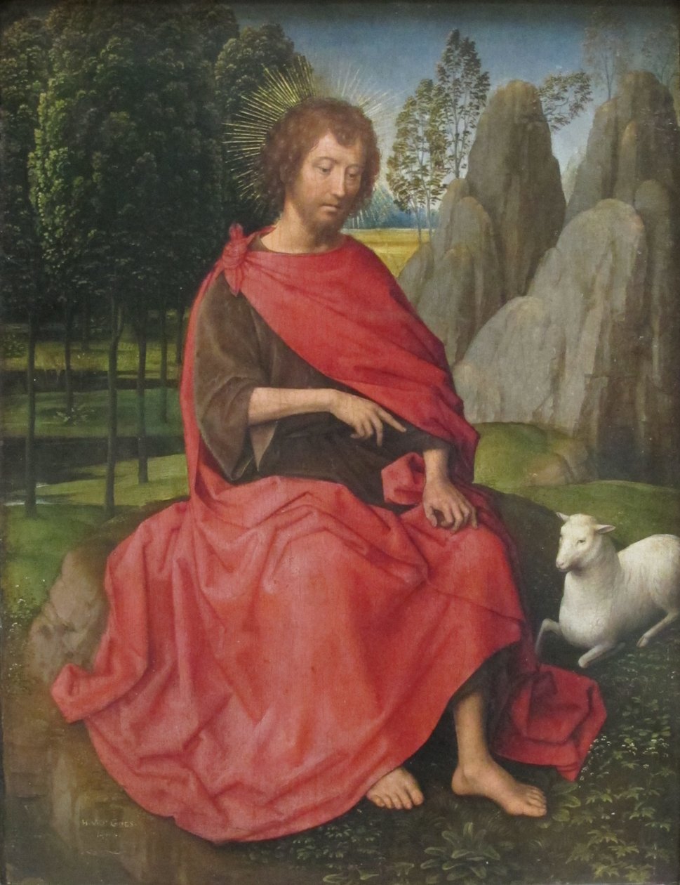 Hollandsk: Saint Jean-Baptiste Saint John the Baptist. af Hans Memling