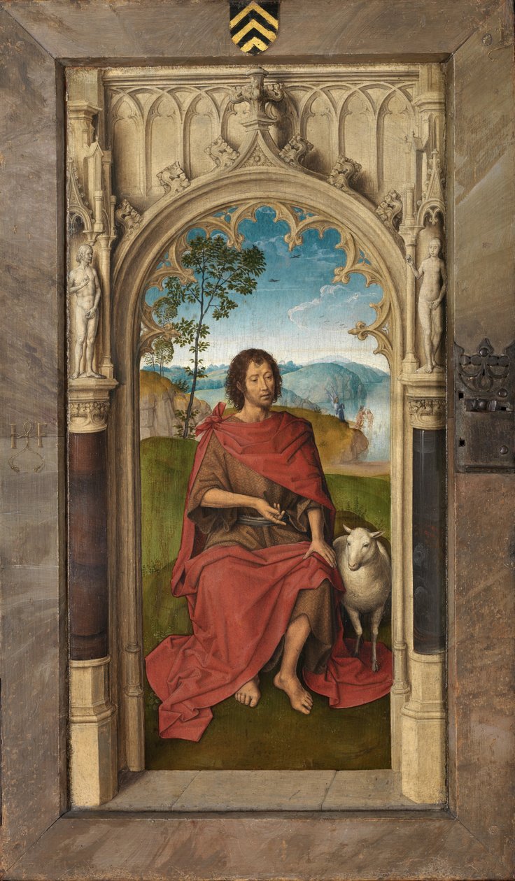 Udvendigt panel af Jan Floreins Triptykon af Hans Memling