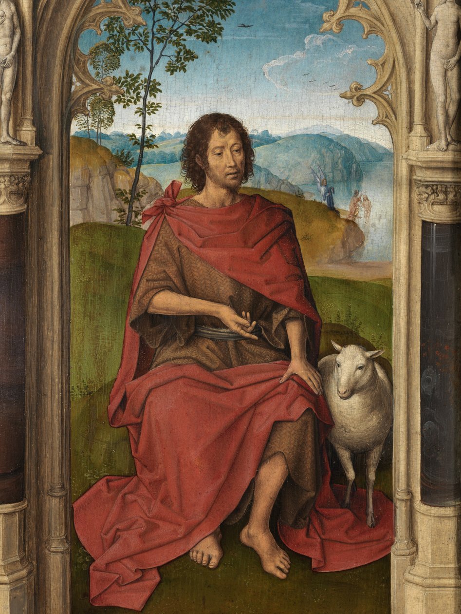 Udvendigt panel af Jan Floreins Triptykon af Hans Memling