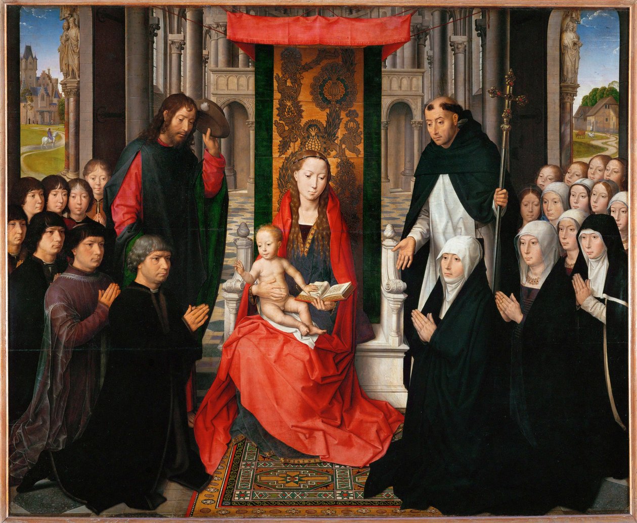 Jomfruen af Jacques Floreins - Madonna med barn ... af Hans Memling