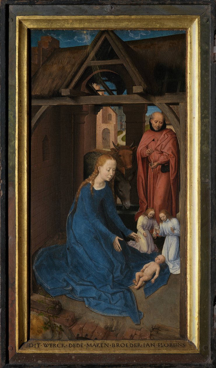 Venstre panel af Jan Floreins Triptykon af Hans Memling