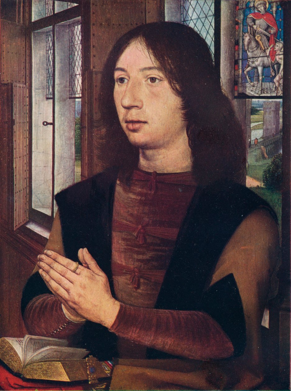 Maarten van Nieuwenhove, fra Maerten van Nieuwenhoves Diptykon, 1487 af Hans Memling