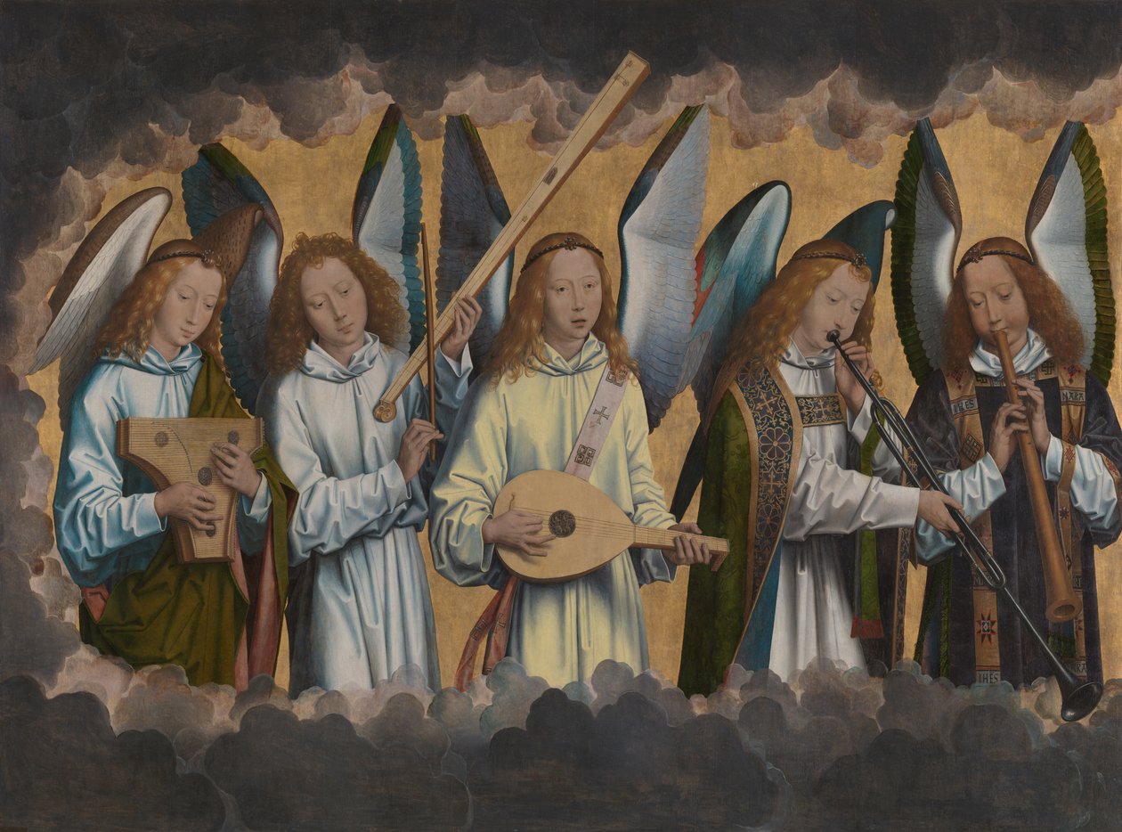 Musikskabende engle af Hans Memling