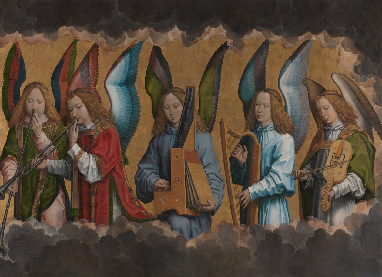 Musikskabende engle af Hans Memling
