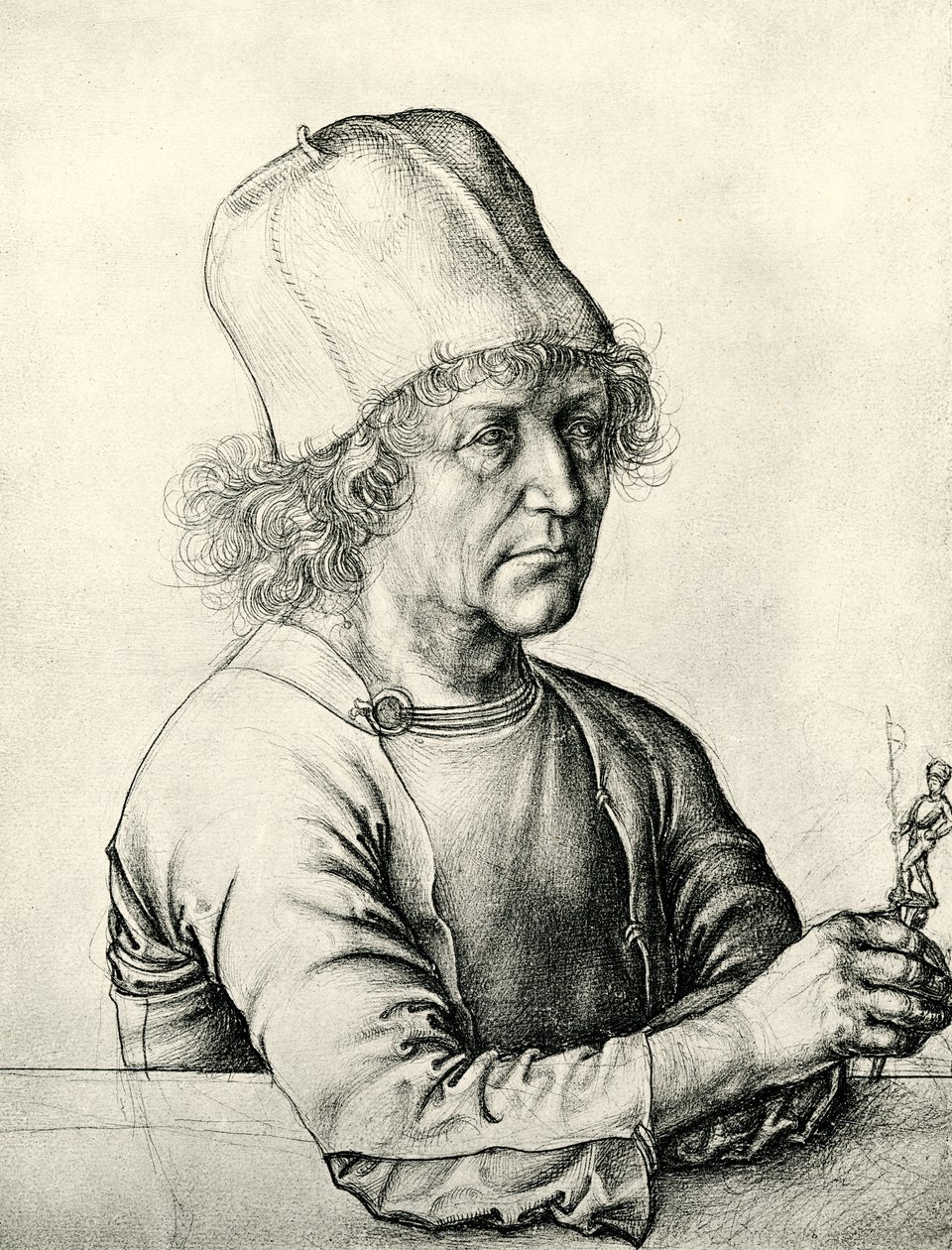 Portræt af en guldsmed af Hans Memling