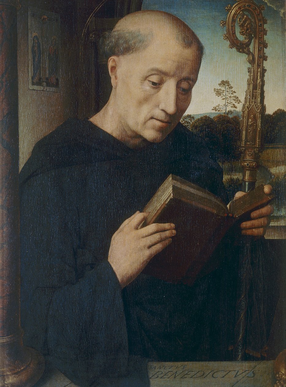 Sankt Benedikt, 1487 af Hans Memling