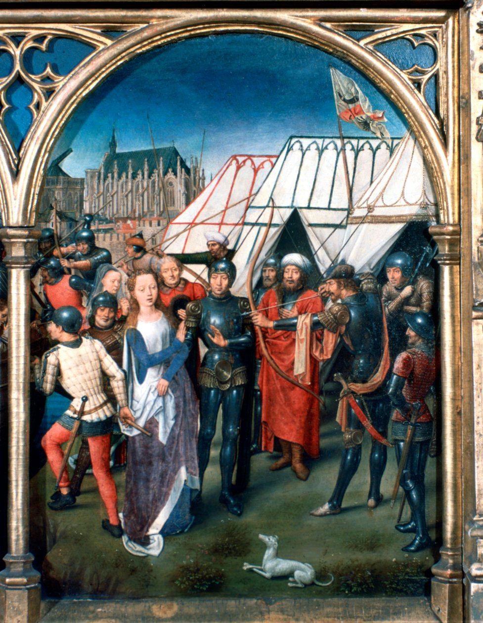St Ursula-helligdommen, Martyrium i Köln, 1489 af Hans Memling