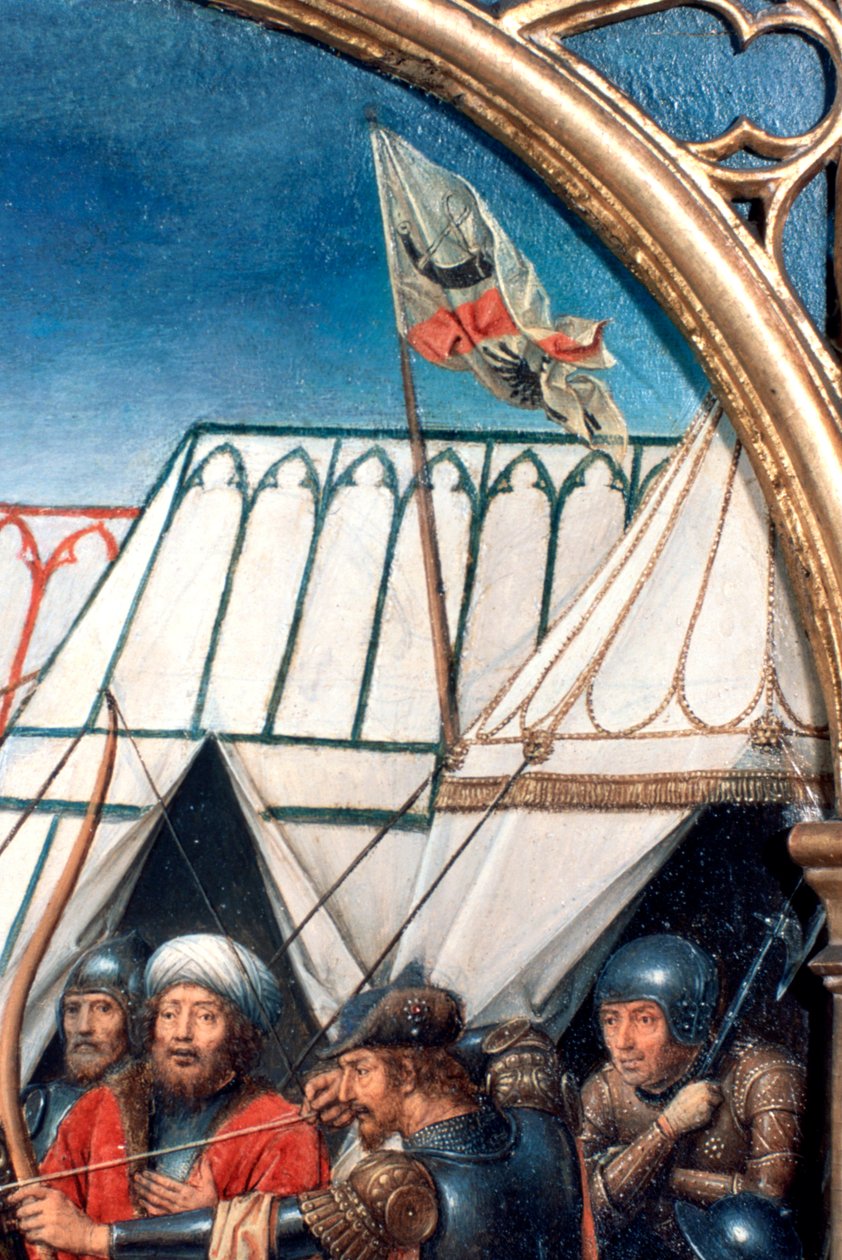 St Ursula-helligdommen, Martyrium i Köln, detalje, 1489 af Hans Memling