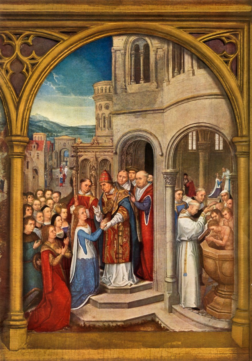 Ankomsten til Rom, 1489. af Hans Memling