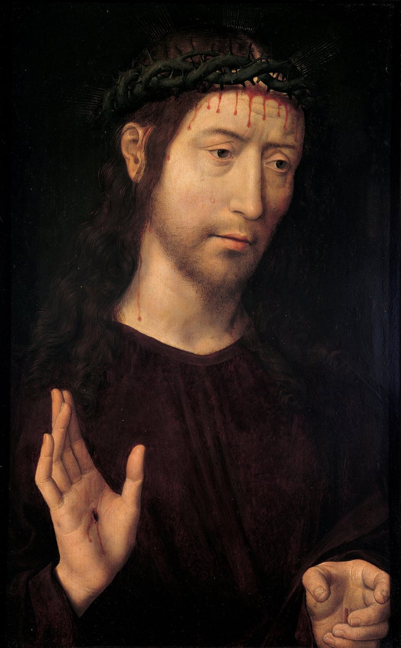 Sorgernes mand velsignelse, 1480-1490 af Hans Memling
