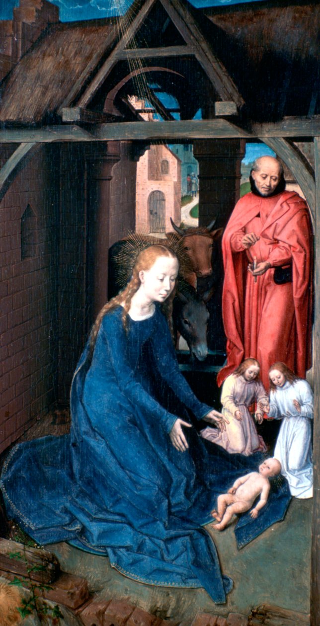 Triptykon af Jan Florain, detalje, 1479 af Hans Memling