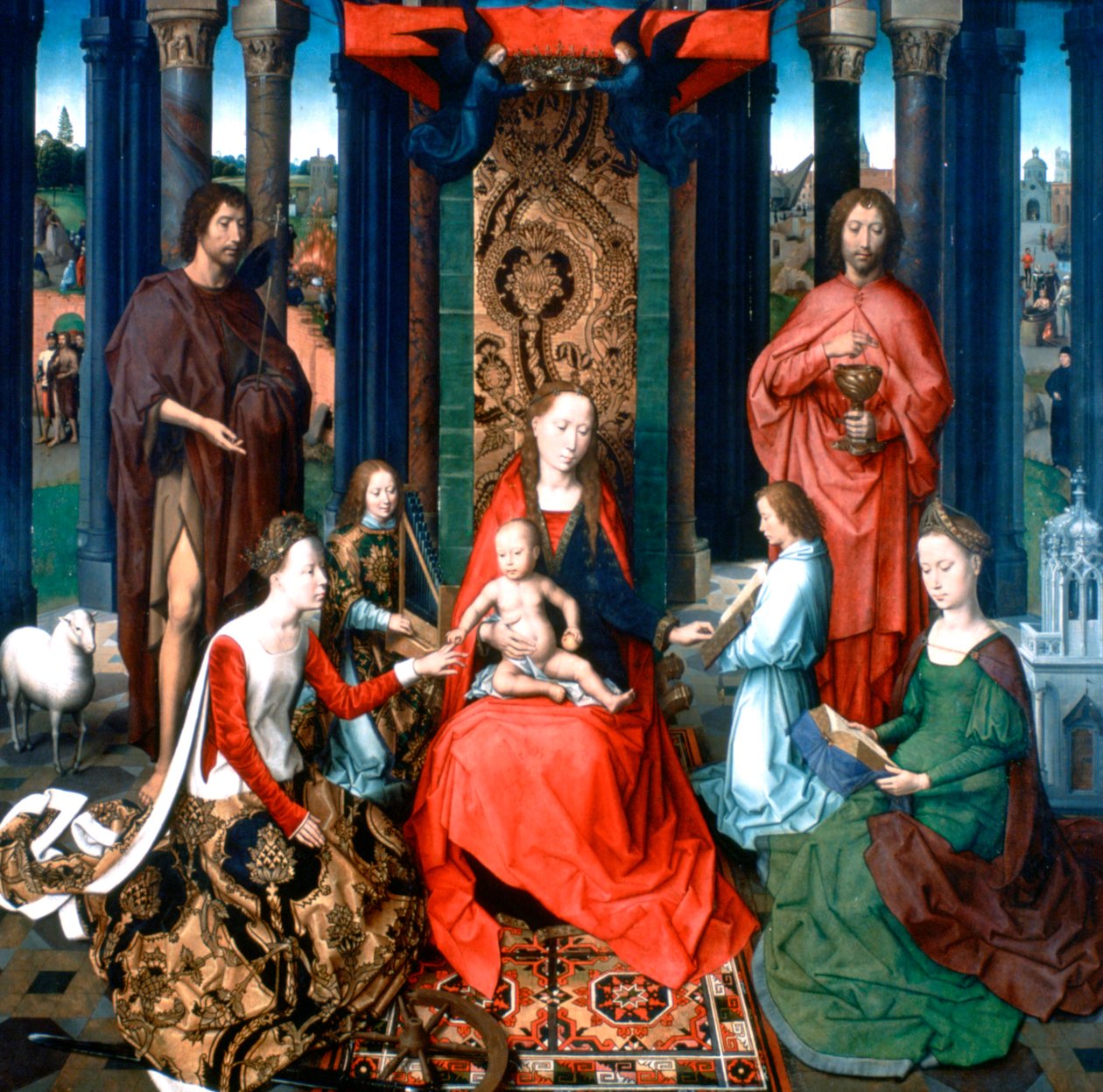 Triptykon af Johannes Døberen og Johannes Evangelisten, 1479 af Hans Memling