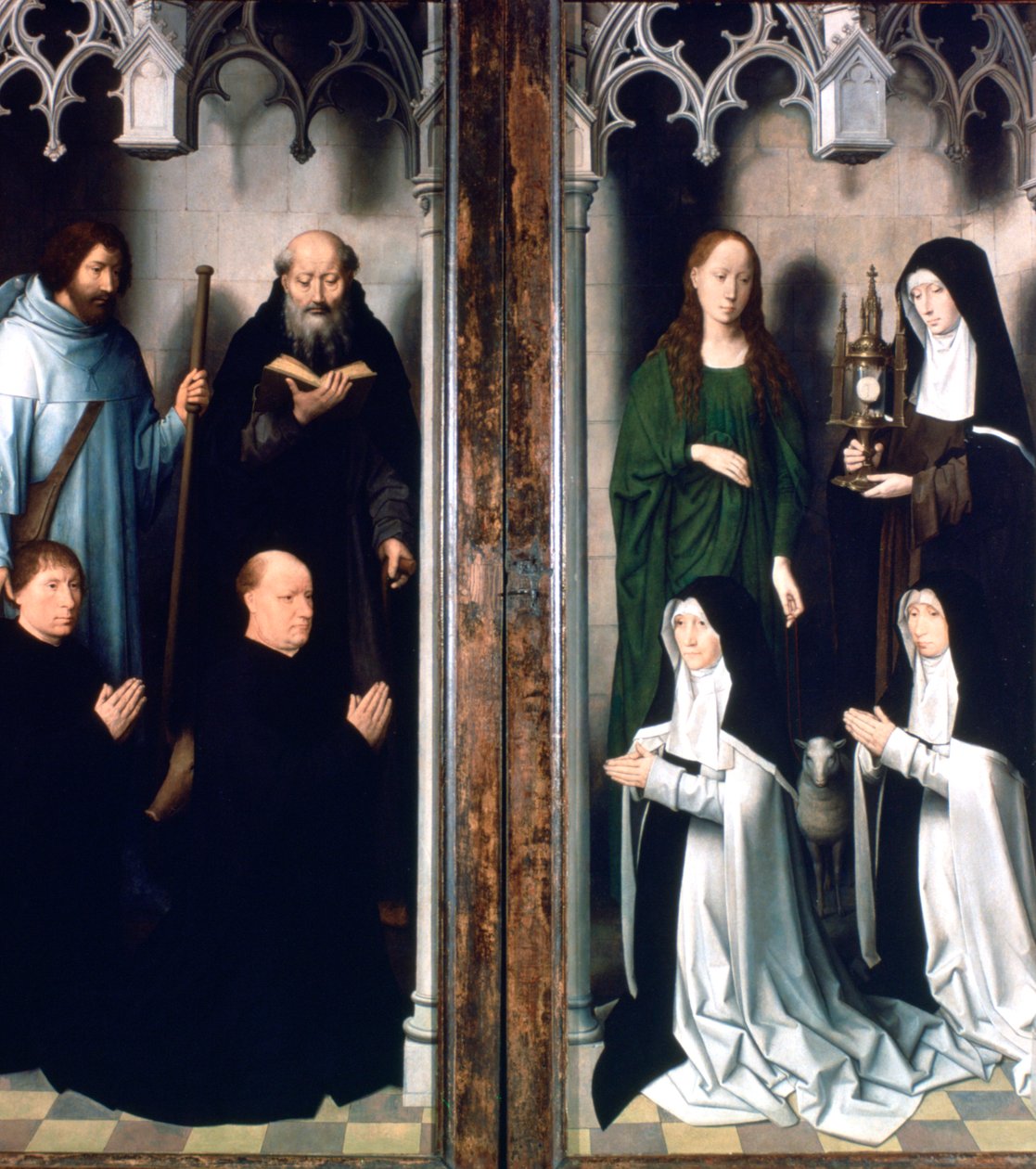 Triptykon af Johannes Døberen og Johannes Evangelisten, 1479 af Hans Memling