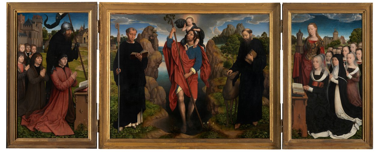 Triptykon af Willem Moreel af Hans Memling