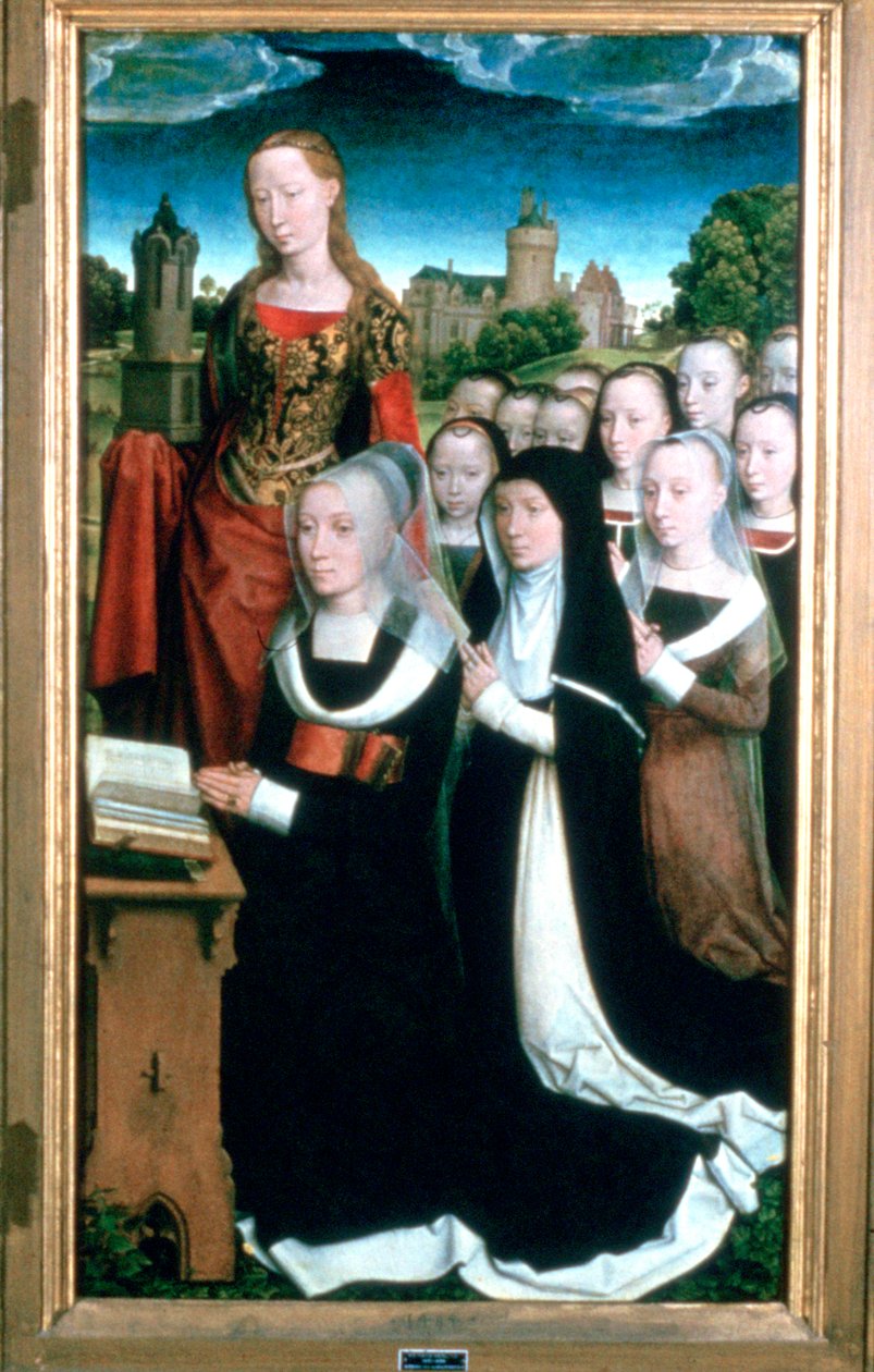 Triptykon af familien Moreel, detalje, 1484 af Hans Memling