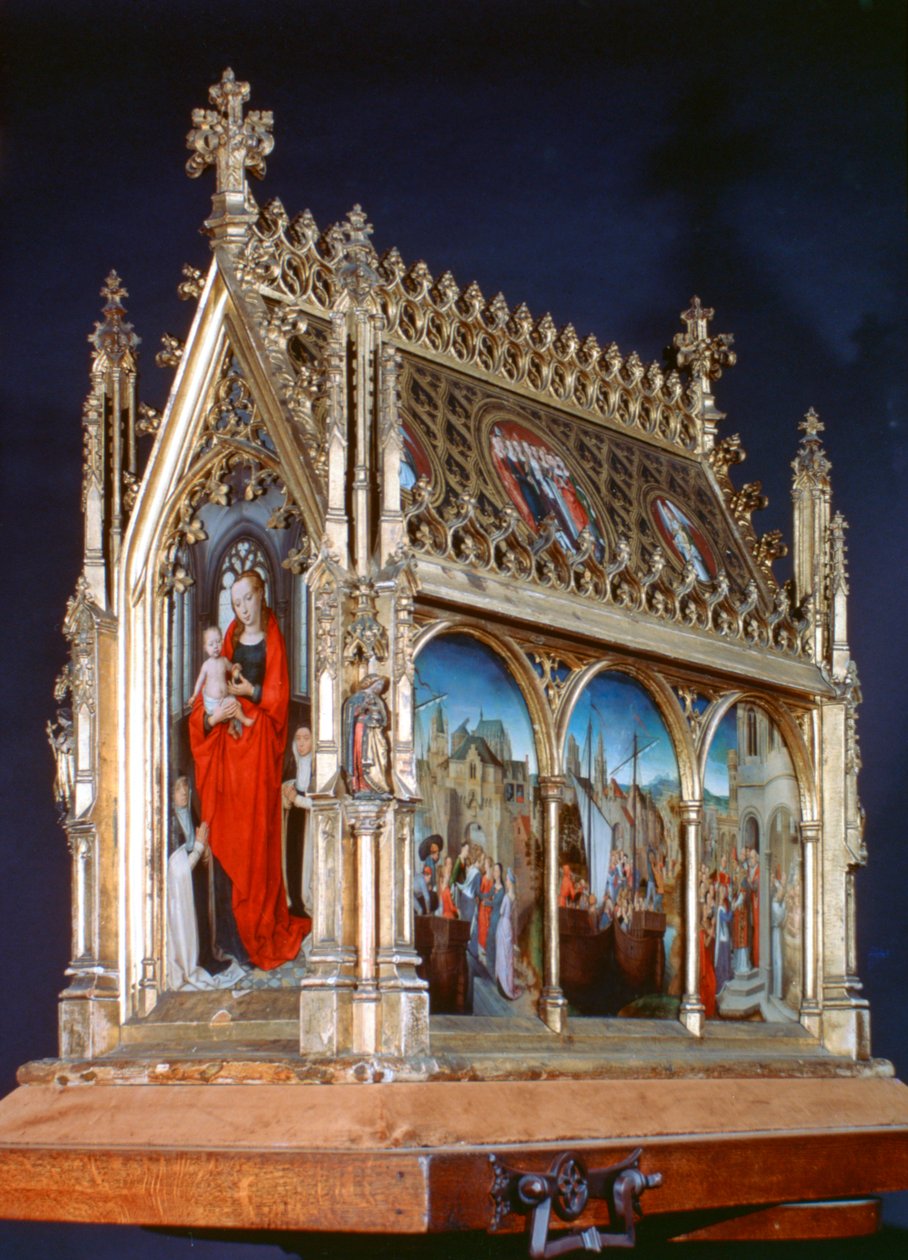 Jomfru og barn, St Ursula-helligdommen, 1489 af Hans Memling