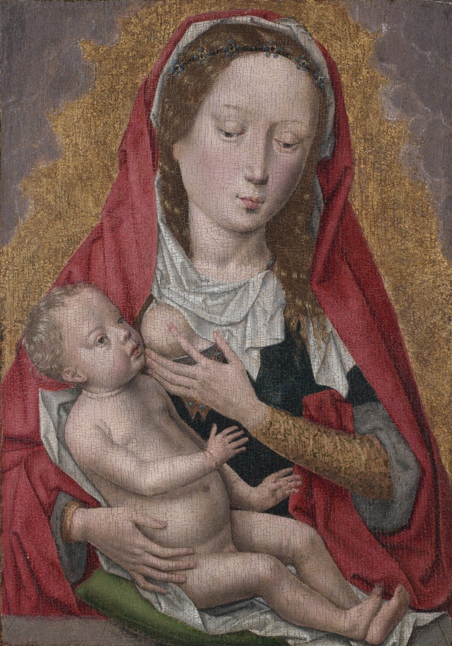 Jomfru og barn, ca. 1470-80 (olie på træ) af Hans Memling