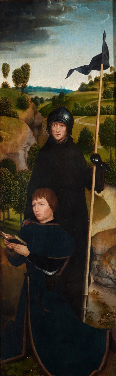Ung mand i bøn med Sankt William af Maleval af Hans Memling