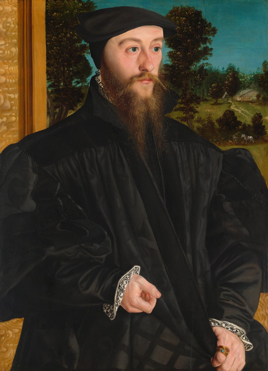 Et medlem af familien Fröschl, ca. 15391540. af Hans Mielich