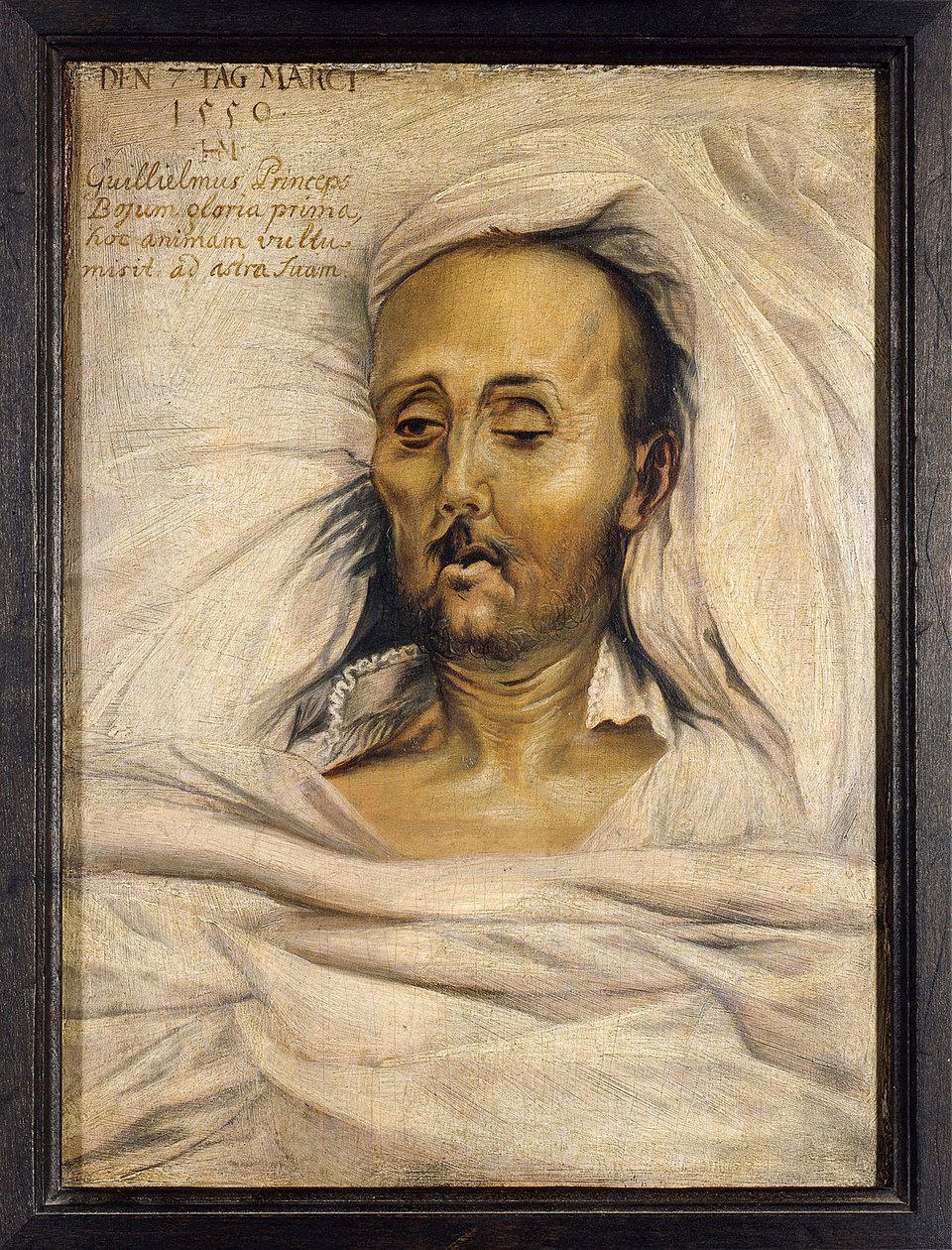 Guillaume IV de Baviere dit le Constant (1493-1550), sur son lit de mort - hertug Vilhelm IV af Bayern på sit dødsleje af Mielich (Muelich), Hans (1516-1573) af Hans Mielich or Muelich