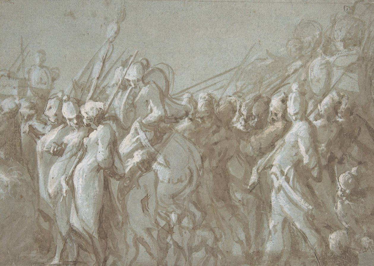 Militær procession, 1500-tallet. af Hans Mont