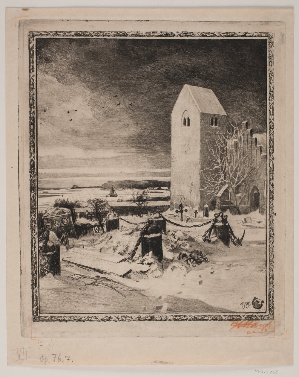 Højt på en gren. VI. Kirkegården af Hans Nikolaj Hansen