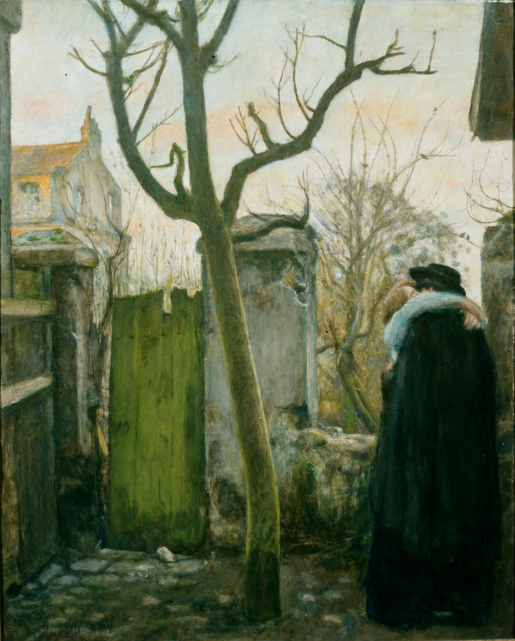 En idyl (olie på lærred) af Hans Olaf Heyerdahl