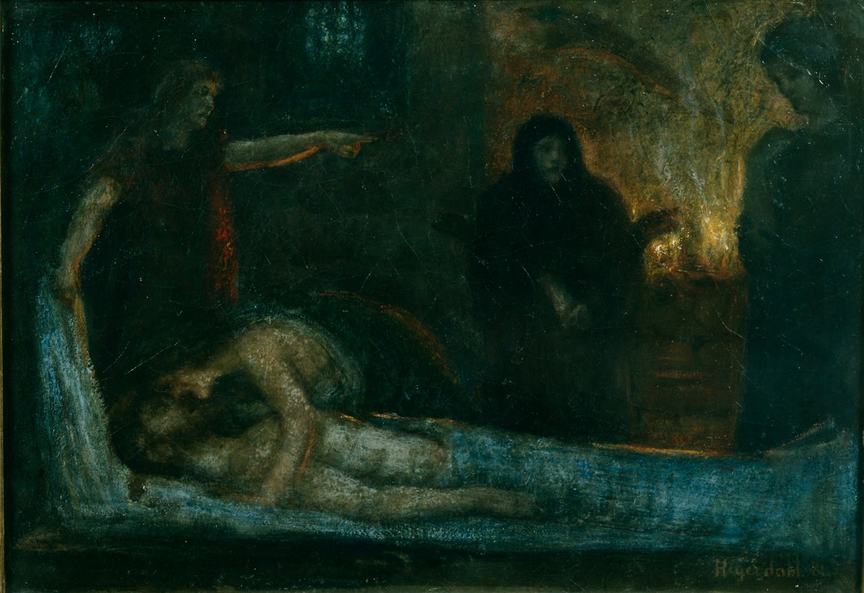 Mytologisk scene af Hans Olaf Heyerdahl