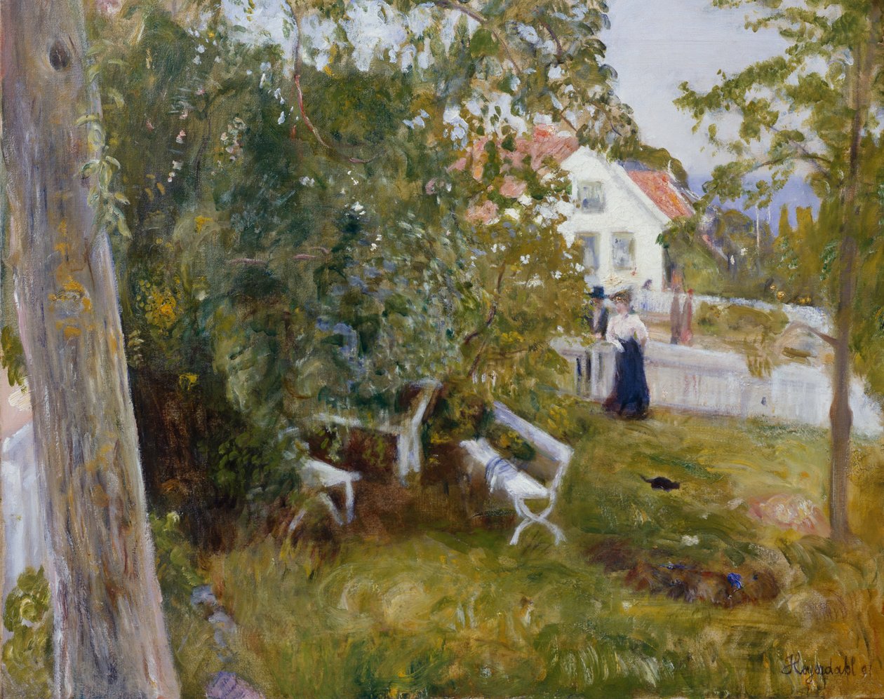 Sommerlandskab af Hans Olaf Heyerdahl