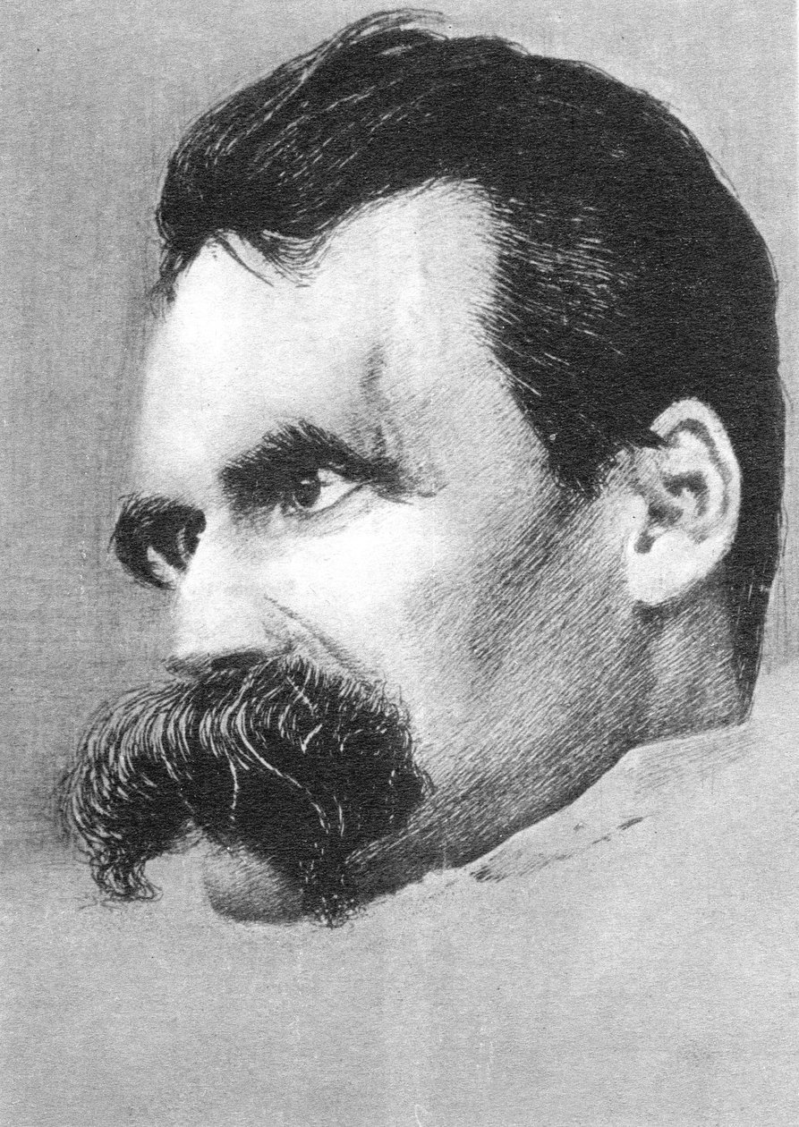 Friedrich Wilhelm Nietzsche, tysk filosof og forfatter af Hans Olde