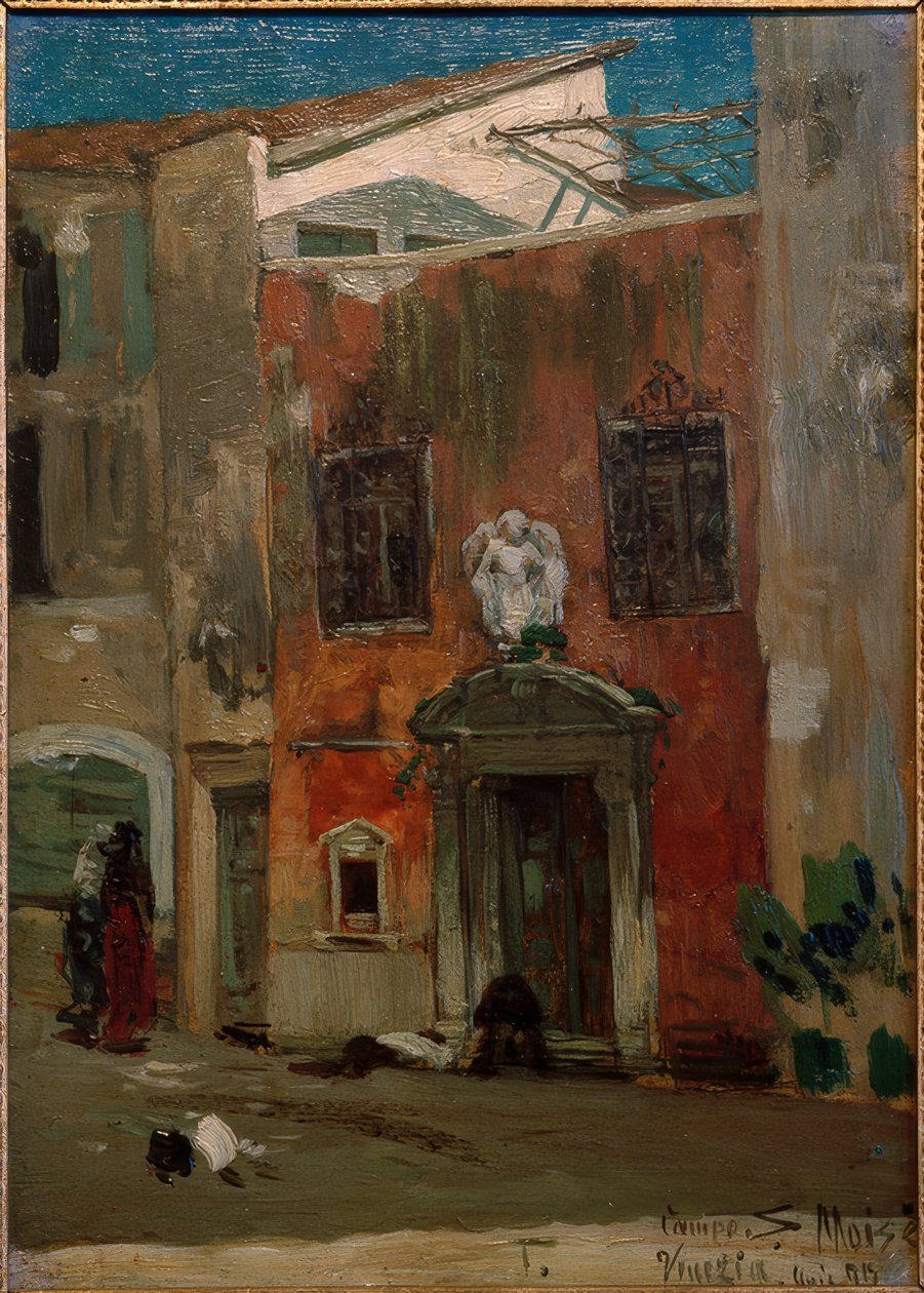 H.P.Feddersen d. J., Campo S. Moisè, Venedig af Hans Peter Feddersen der Jüngere