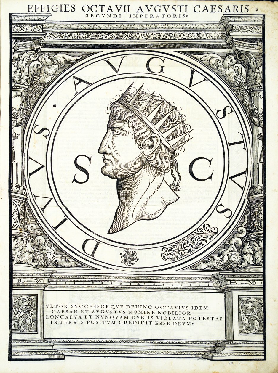 Octavian Cæsar, illustration fra 