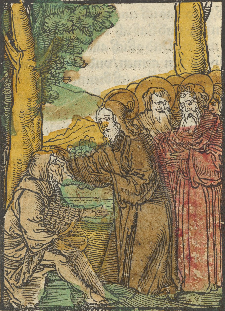Kristus helbreder de blinde, fra Das Plenarium, 1517. af Hans Schäufelein the Elder