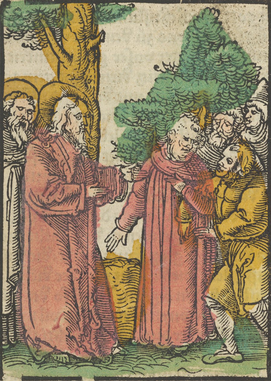 Kristus helbreder de døvstumme, fra Das Plenarium, 1517. af Hans Schäufelein the Elder