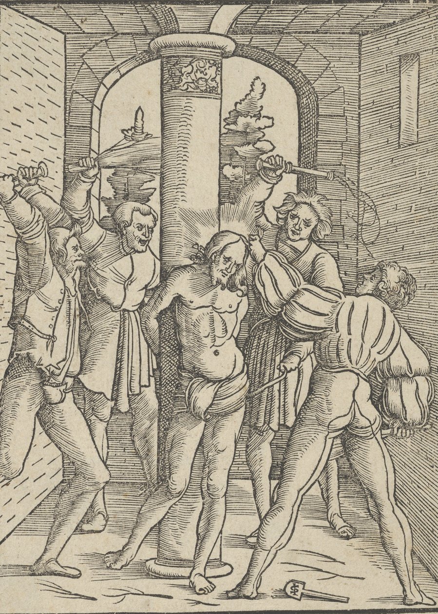 Kristus pisket, fra Jesu Kristi doktrin, liv og lidenskab, 1537. af Hans Schäufelein the Elder
