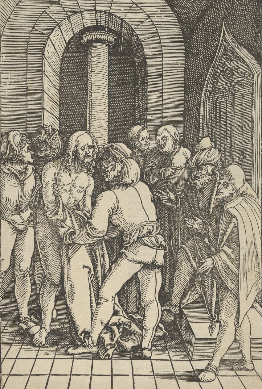 Kristus fjernet, fra spejlet af vor Herre Jesu Kristi lidenskab, 1507. af Hans Schäufelein the Elder