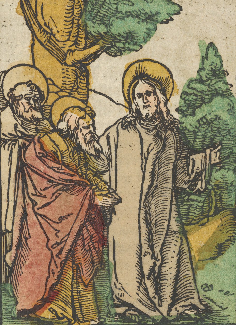 Kristus taler med disciplene, 5, fra Das Plenarium, 1517. af Hans Schäufelein the Elder