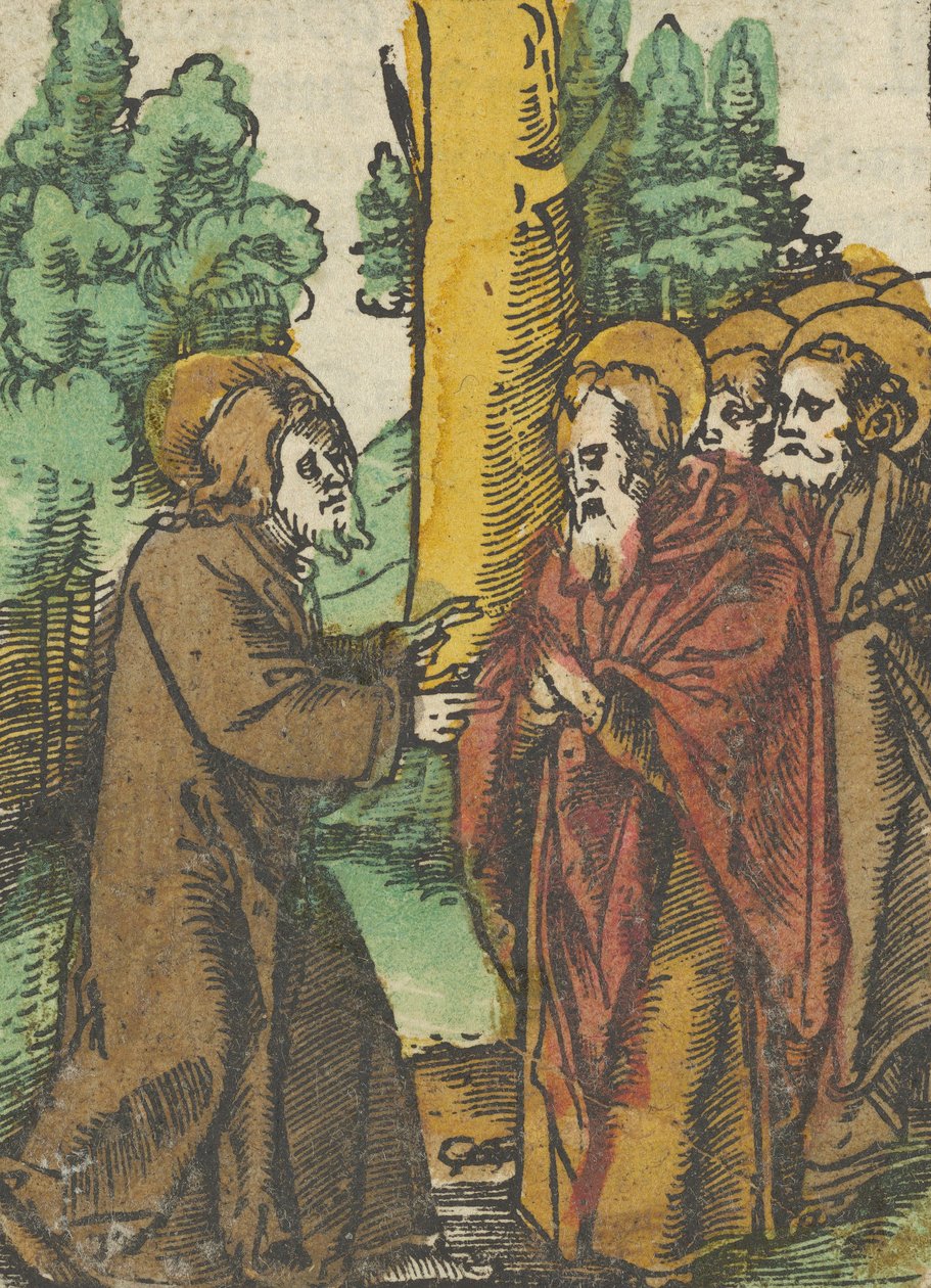 Christ Teaching the Disciples, 1, fra Das Plenarium, 1517. af Hans Schäufelein the Elder