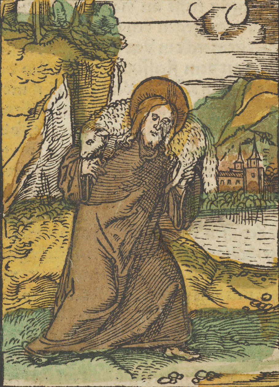 Kristus som god hyrde, fra Das Plenarium, 1517. af Hans Schäufelein the Elder