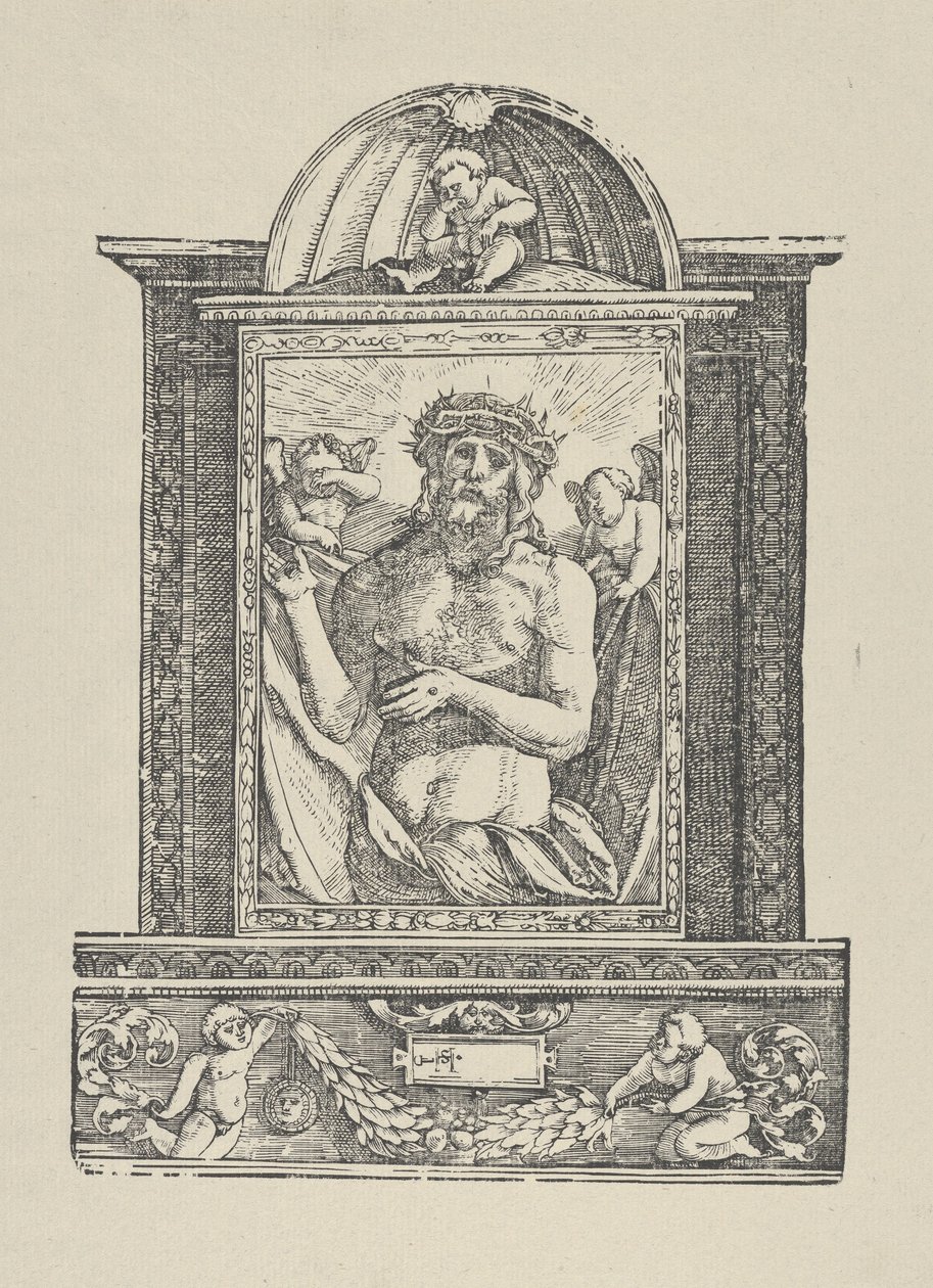 Ecce Homo Man of Sorrows, 1922. af Hans Schäufelein the Elder